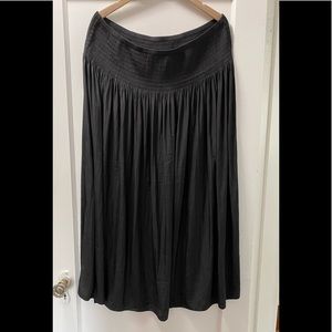 J.Jill silky black TALL XL maxi skirt